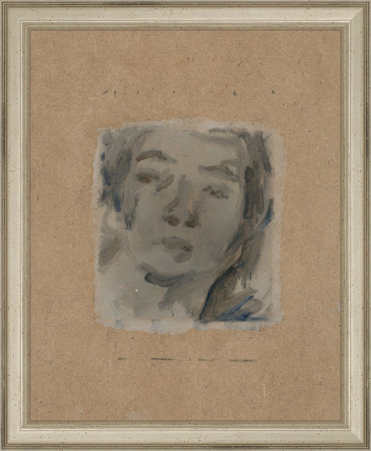 Framed Bemused. Frame: Traditional Silver. Paper: Rag Paper. Art Size: 10x8. Final Size: 11'' X 9''