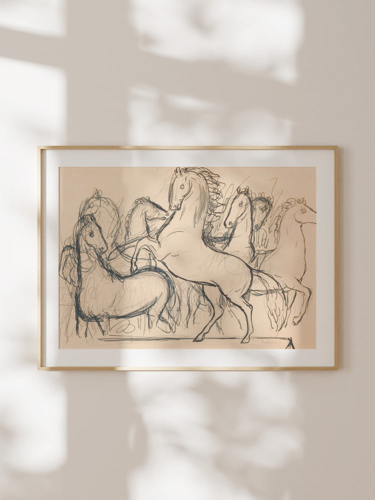Charcoal Horses II
