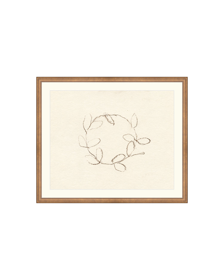Holiday Wreath Drawing