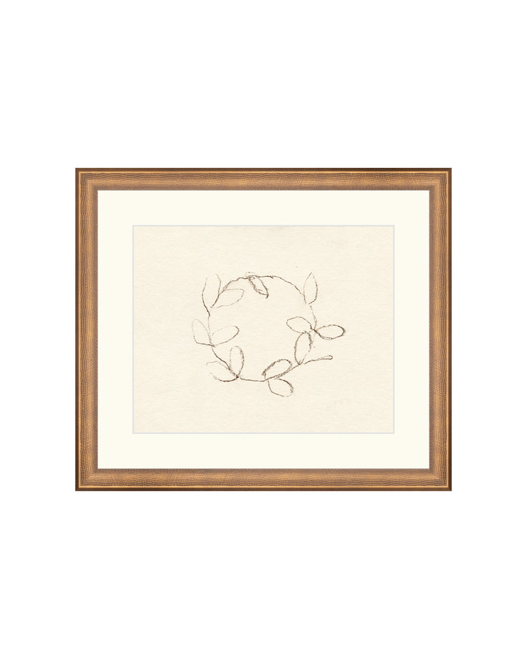 Holiday Wreath Drawing