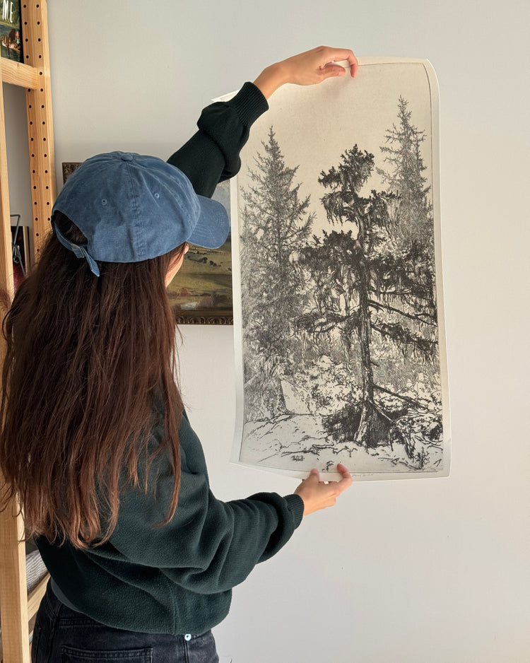 Trees Etching 6