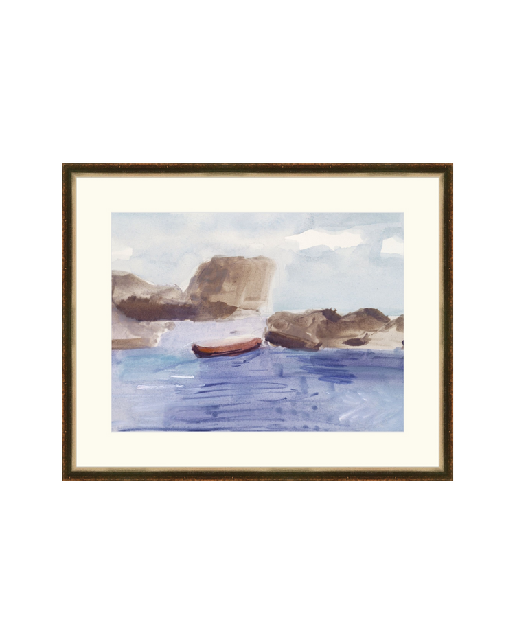 Red Boat on Water