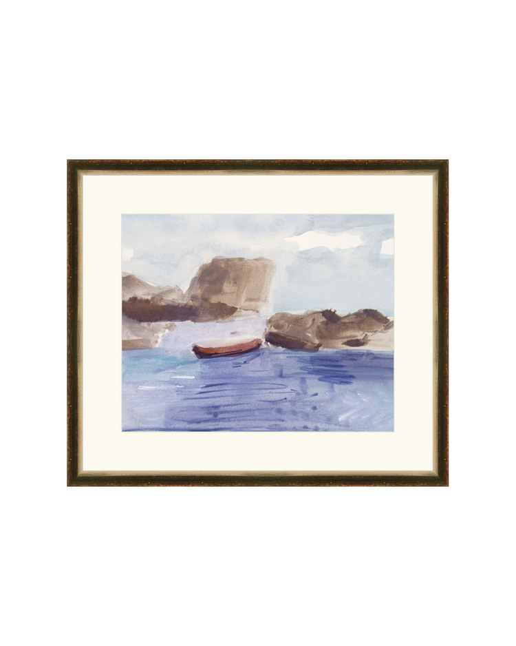 Red Boat on Water