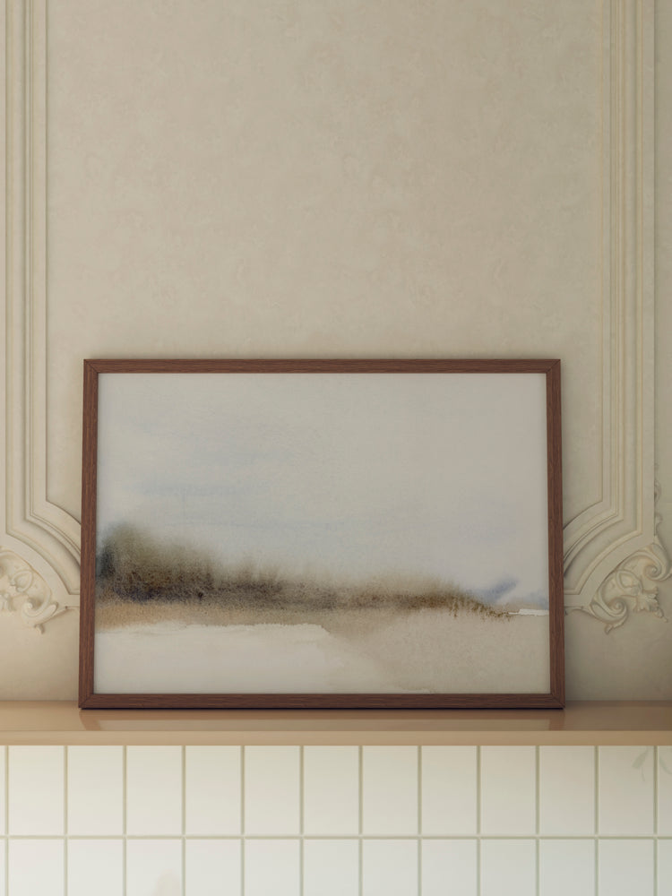 RUST BROWN SEASCAPE