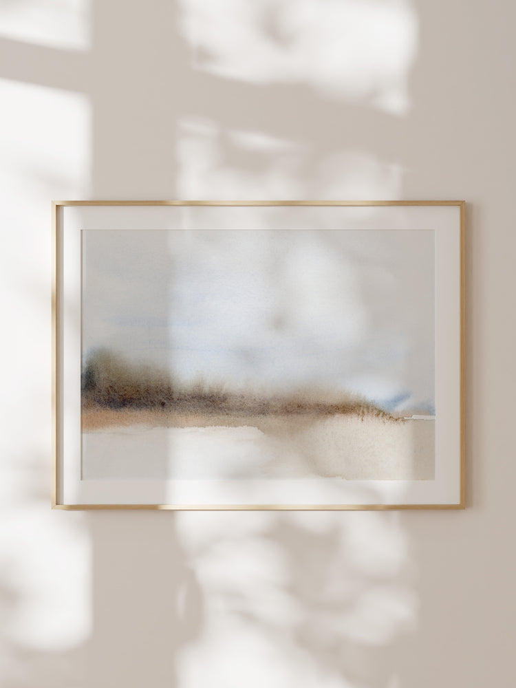 RUST BROWN SEASCAPE