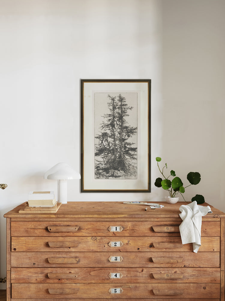 Trees Etching 3