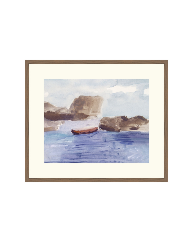Red Boat on Water