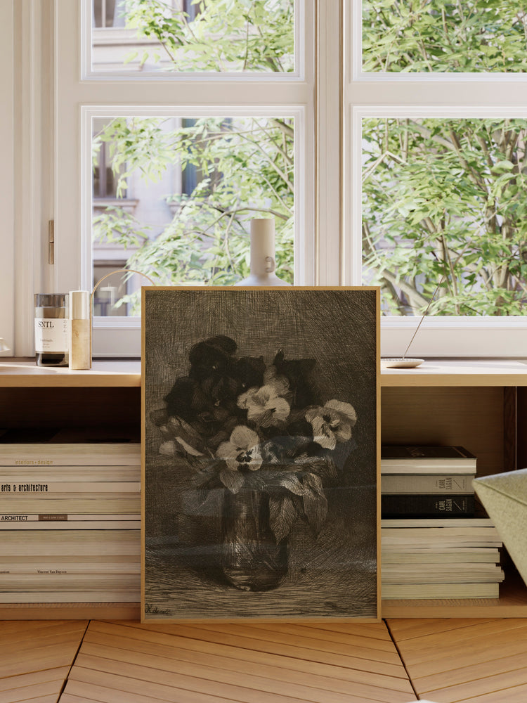 Vase of Flowers Drawing