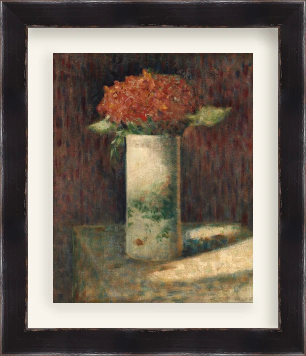 Red Flowers - Custom Framed Print with Mat