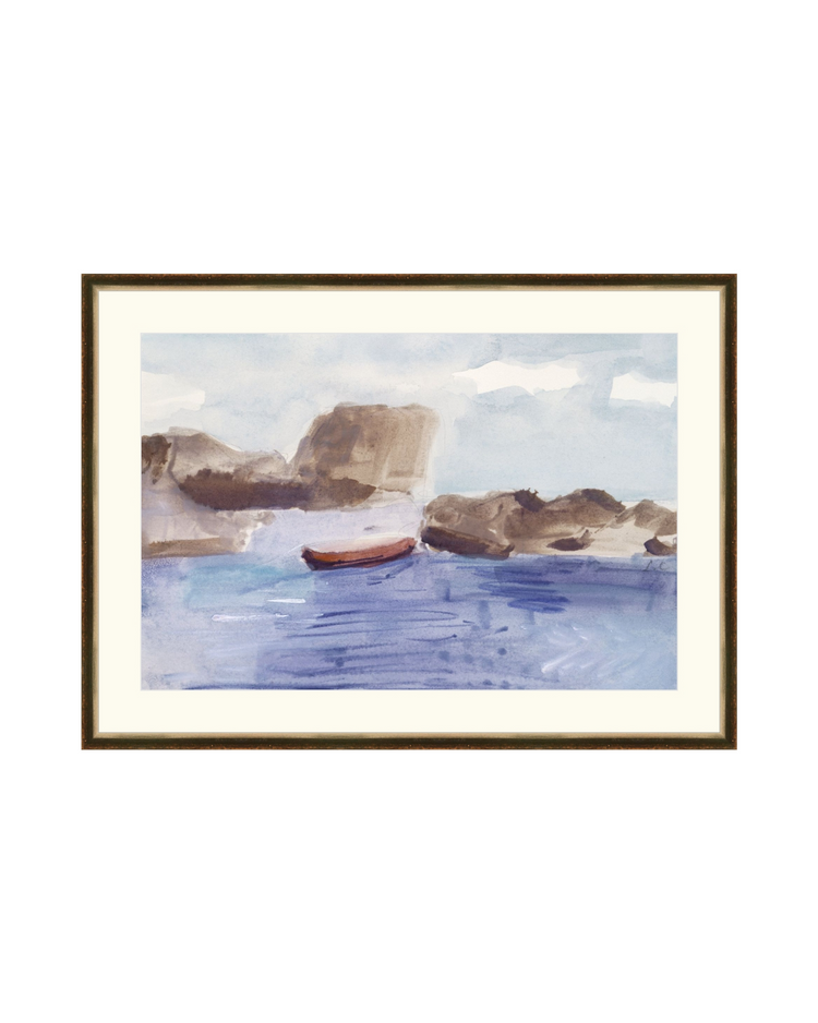 Red Boat on Water