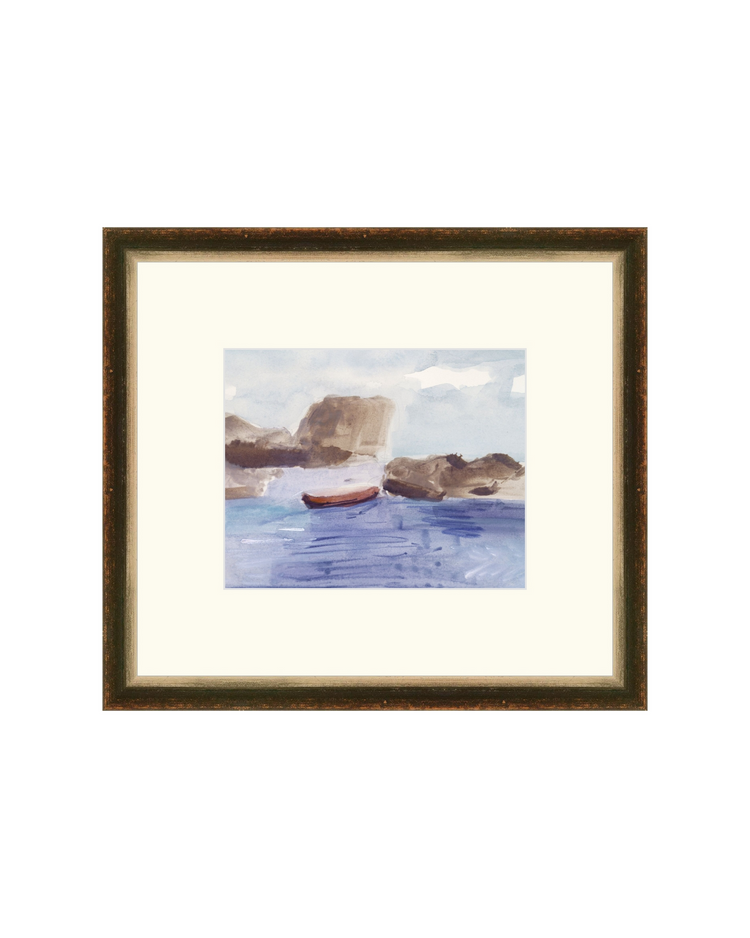 Red Boat on Water