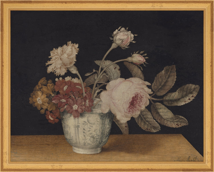 Vintage Vase of Flowers OAShop 2