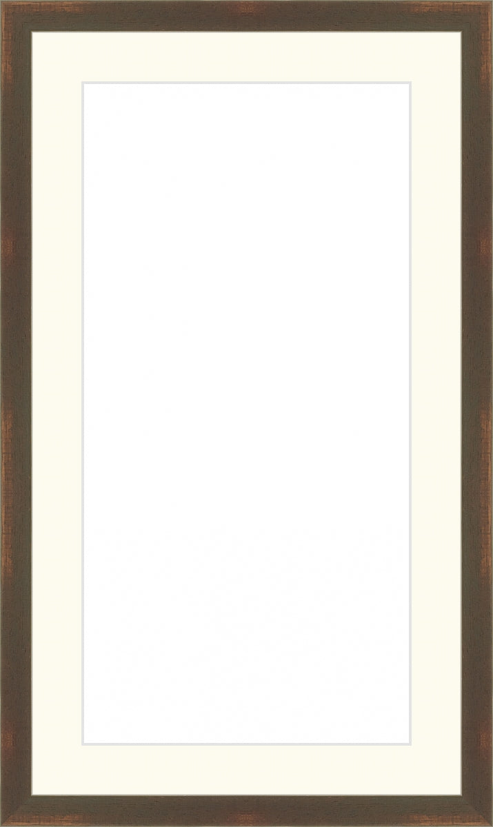 Worn Brown Frame. Opening Size: 16x8. Final Size: 20'' X 12''