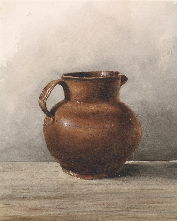 Framed Still Life Jug. Frame: No Frame. Paper: Rag Paper. Art Size: 30x24. Final Size: 30'' X 24''