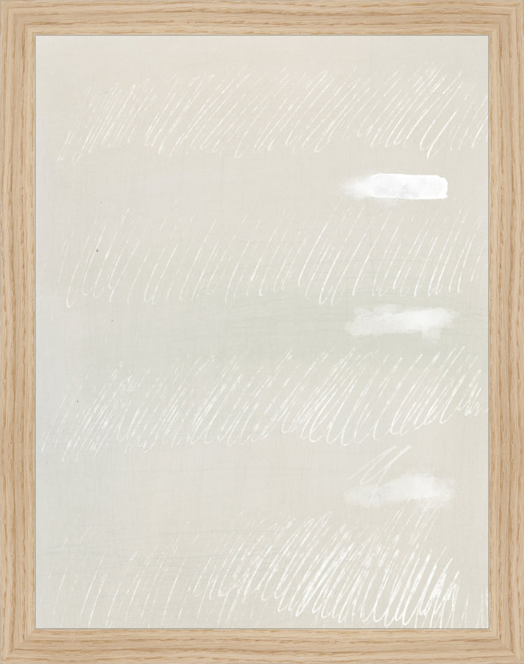 Framed Scribbles I. Frame: Natural Oak. Paper: Rag Paper. Art Size: 13x10. Final Size: 14'' X 11''