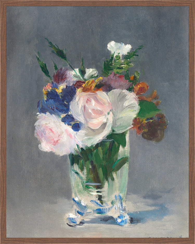 Framed Still Life. Frame: Dark Walnut. Paper: Rag Paper. Art Size: 29x23. Final Size: 30'' X 24''