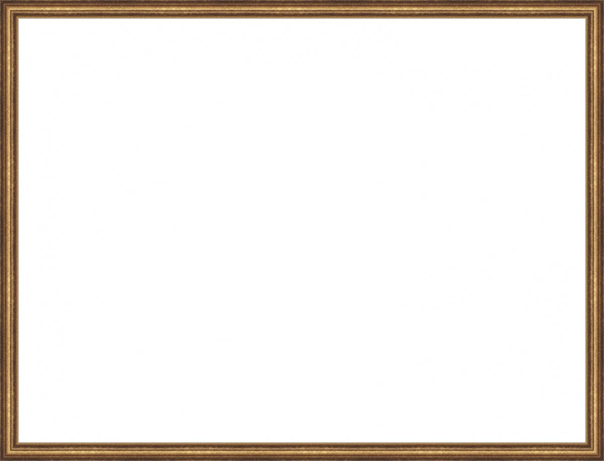 Antique Gold Wood Open Frame