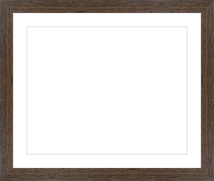 Brown Frame. Opening Size: 8x10. Final Size: 11'' X 13''
