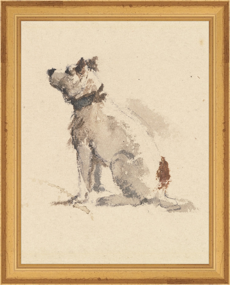 Framed Companion. Frame: Traditional Gold. Paper: Rag Paper. Art Size: 9x7. Final Size: 10'' X 8''