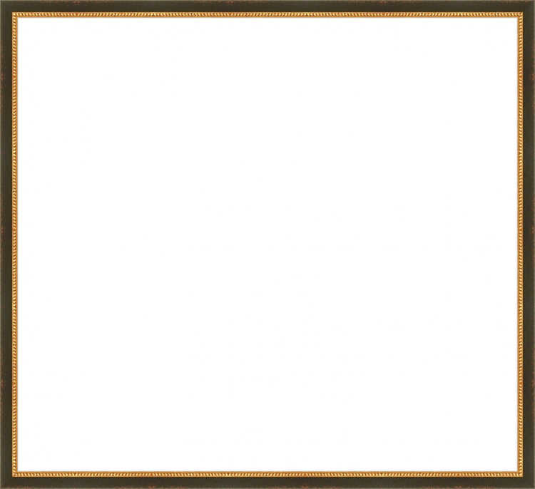 Black and Gold Beaded Frame. Opening Size: 20x22. Final Size: 21'' X 23''