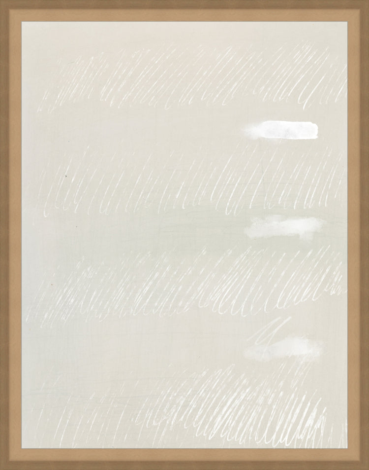 Framed Scribbles I. Frame: Bevel Sand. Paper: Rag Paper. Art Size: 13x10. Final Size: 14'' X 11''