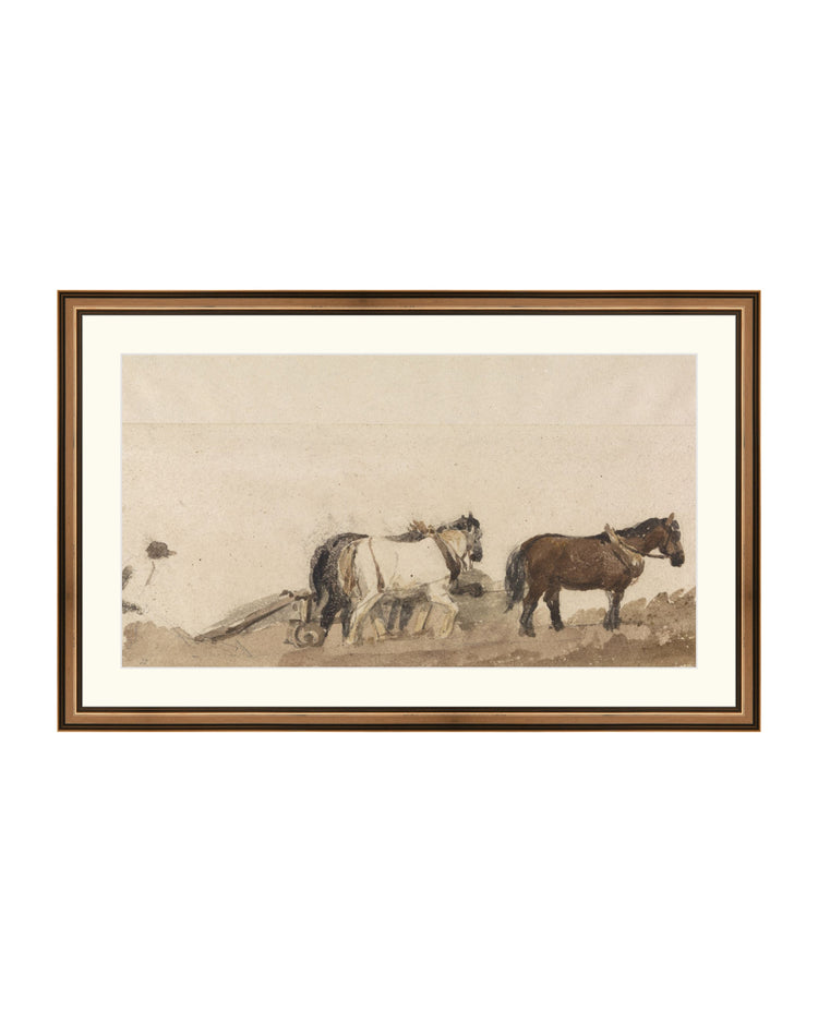 Watercolor Horses