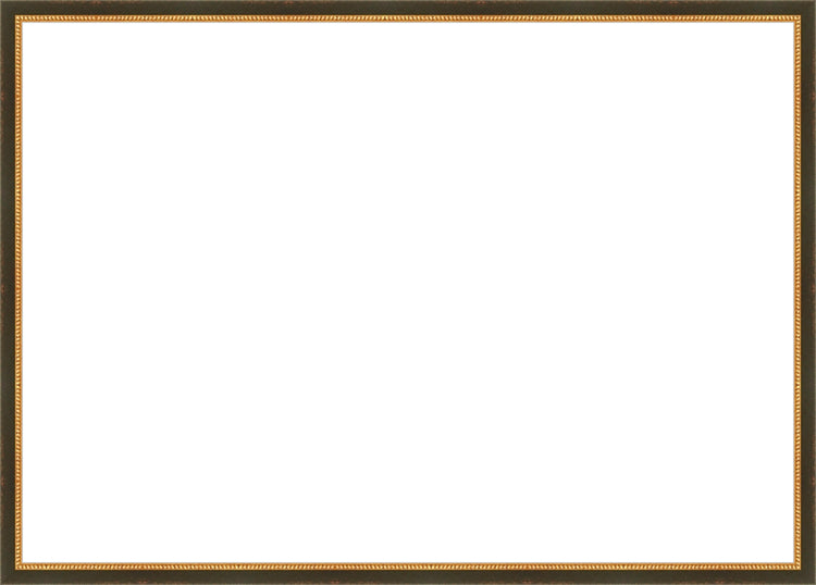Black and Gold Beaded Frame. Opening Size: 19x27. Final Size: 20'' X 28''