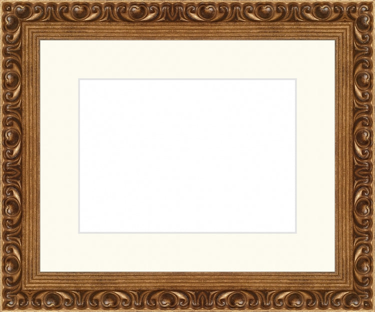 Gold Ornate Frame. Opening Size: 5x7. Final Size: 10'' X 12''