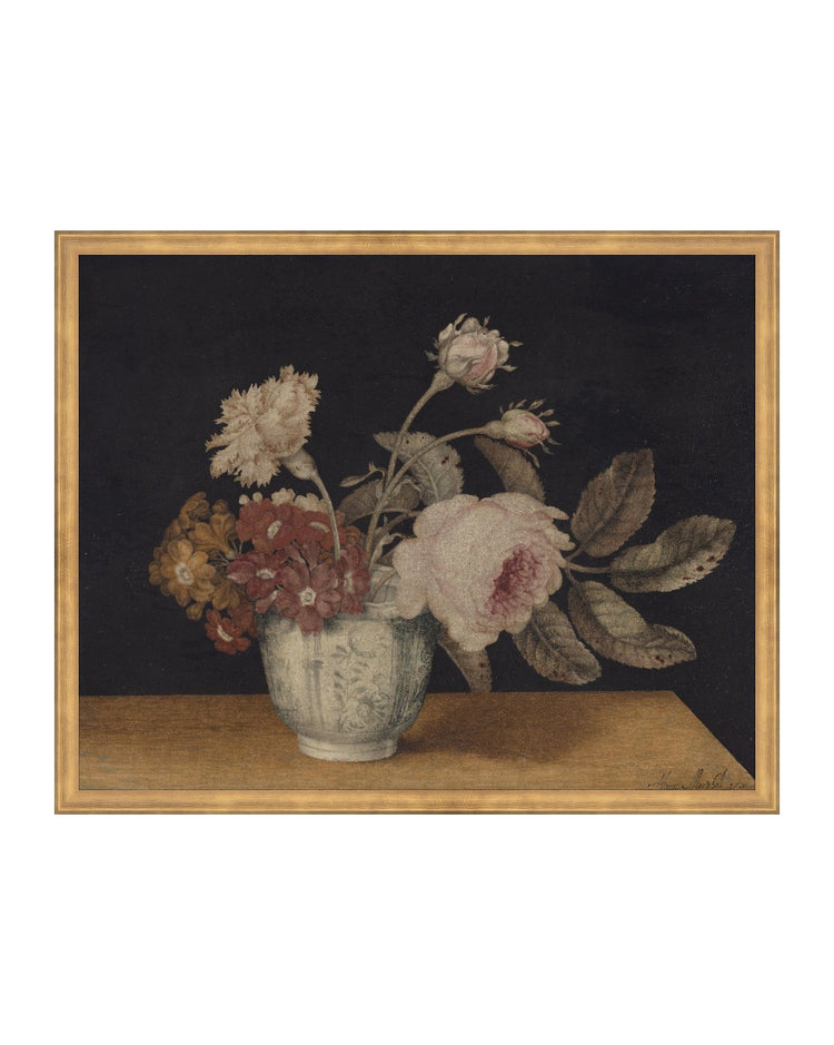 Vintage Vase of Flowers