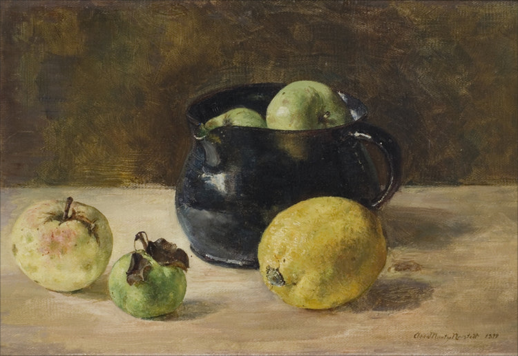 Framed Still Life With Fruits. Frame: No Frame. Paper: Rag Paper. Art Size: 11x16. Final Size: 11'' X 16''