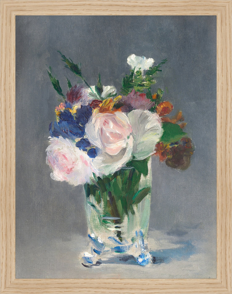 Framed Still Life. Frame: Natural Oak. Paper: Rag Paper. Art Size: 13x10. Final Size: 14'' X 11''