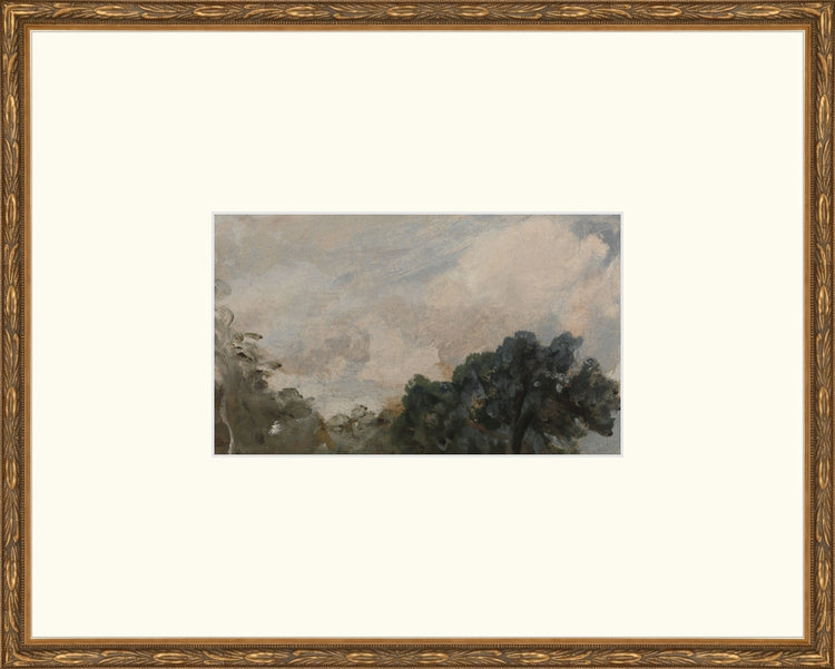 Framed Glimpse. Frame: Embellished Antique Gold. Paper: Rag Paper. Art Size: 6x10. Final Size: 16'' X 20''