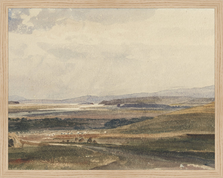 Framed Harvest. Frame: Natural Oak. Paper: Rag Paper. Art Size: 15x19. Final Size: 16'' X 20''