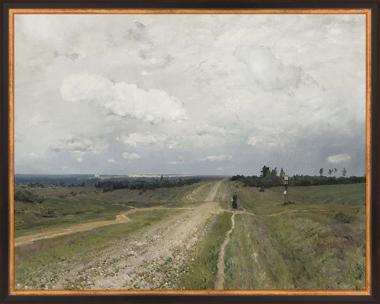 Framed Field Route. Frame: Traditional Black and Gold. Paper: Rag Paper. Art Size: 15x19. Final Size: 16'' X 20''