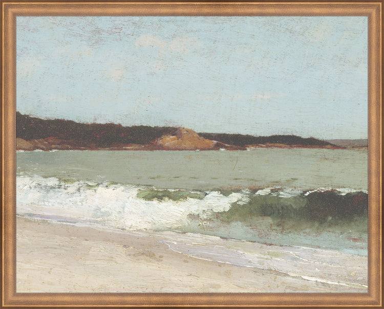 Framed Eagle Head Beach. Frame: Timeless Bronze. Paper: Rag Paper. Art Size: 15x19. Final Size: 16'' X 20''