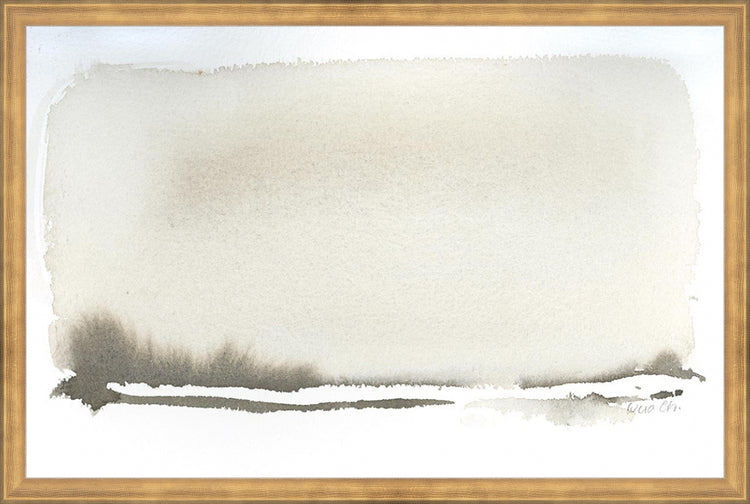 Framed Watercolor Study I. Frame: Timeless Gold. Paper: Rag Paper. Art Size: 15x23. Final Size: 16'' X 24''