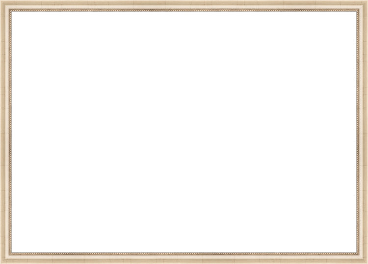 Ivory Beaded Frame. Opening Size: 19x27. Final Size: 20'' X 28''