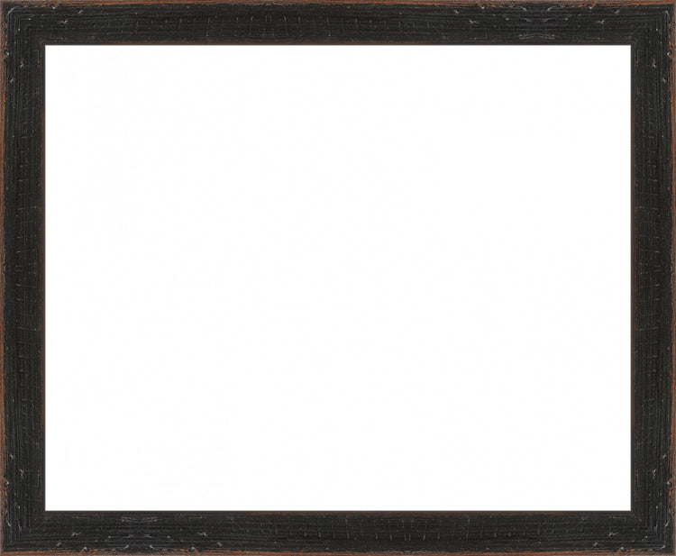 Distressed Black Frame. Opening Size: 8x10. Final Size: 9'' X 11''