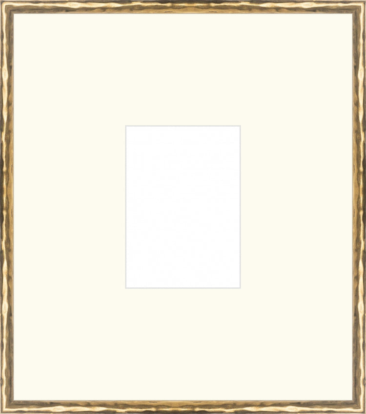 Gold Textured Frame. Opening Size: 7x5. Final Size: 17'' X 15''
