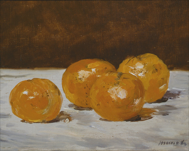 Framed Mandarine Still Life. Frame: No Frame. Paper: Rag Paper. Art Size: 8x10. Final Size: 8'' X 10''