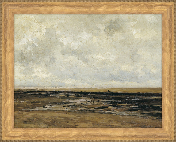 Framed Villerville. Frame: Timeless Gold. Paper: Rag Paper. Art Size: 7x9. Final Size: 8'' X 10''