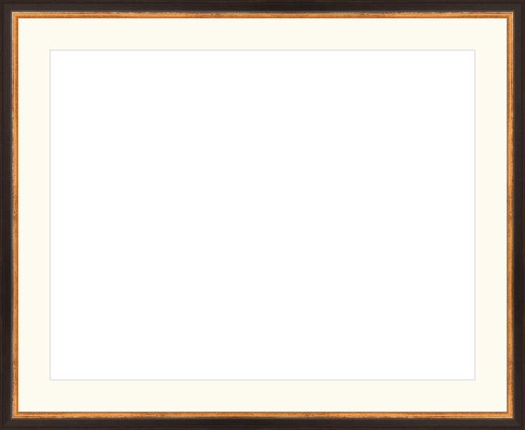 Traditional Black and Gold Frame. Opening Size: 14x18. Final Size: 18'' X 22''