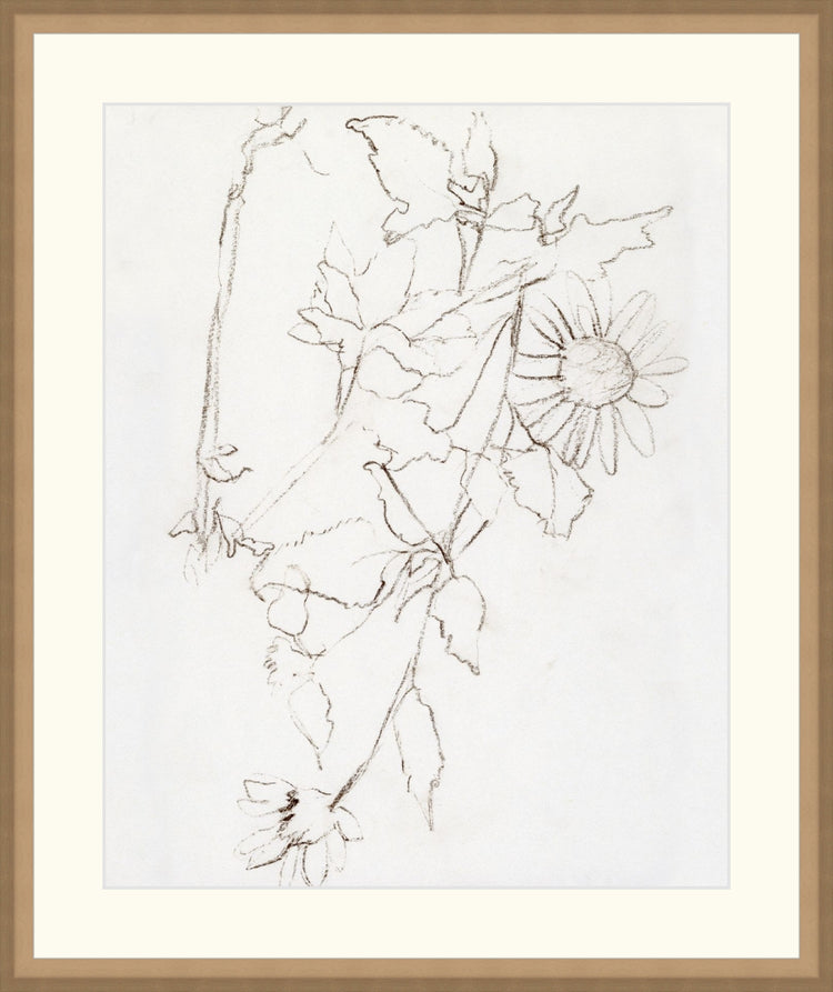 Uploaded Art:Botanical III copy 4 5 copy.jpg. Frame: Bevel Sand. Paper: Rag Paper. Art Size: 15x12. Final Size: 18'' X 15''