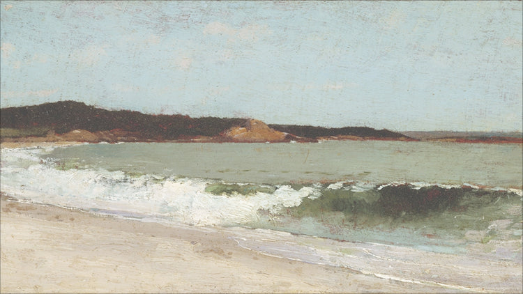 Framed Eagle Head Beach. Frame: No Frame. Paper: Rag Paper. Art Size: 18x32. Final Size: 18'' X 32''