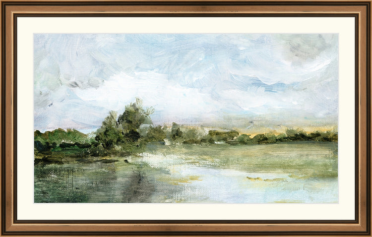 Framed Reminiscence. Frame: Traditional Bronze. Paper: Rag Paper. Art Size: 9x16. Final Size: 12'' X 19''