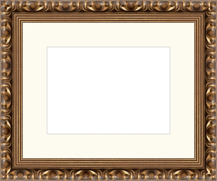 Gold Ornate Frame. Opening Size: 5x7. Final Size: 10'' X 12''
