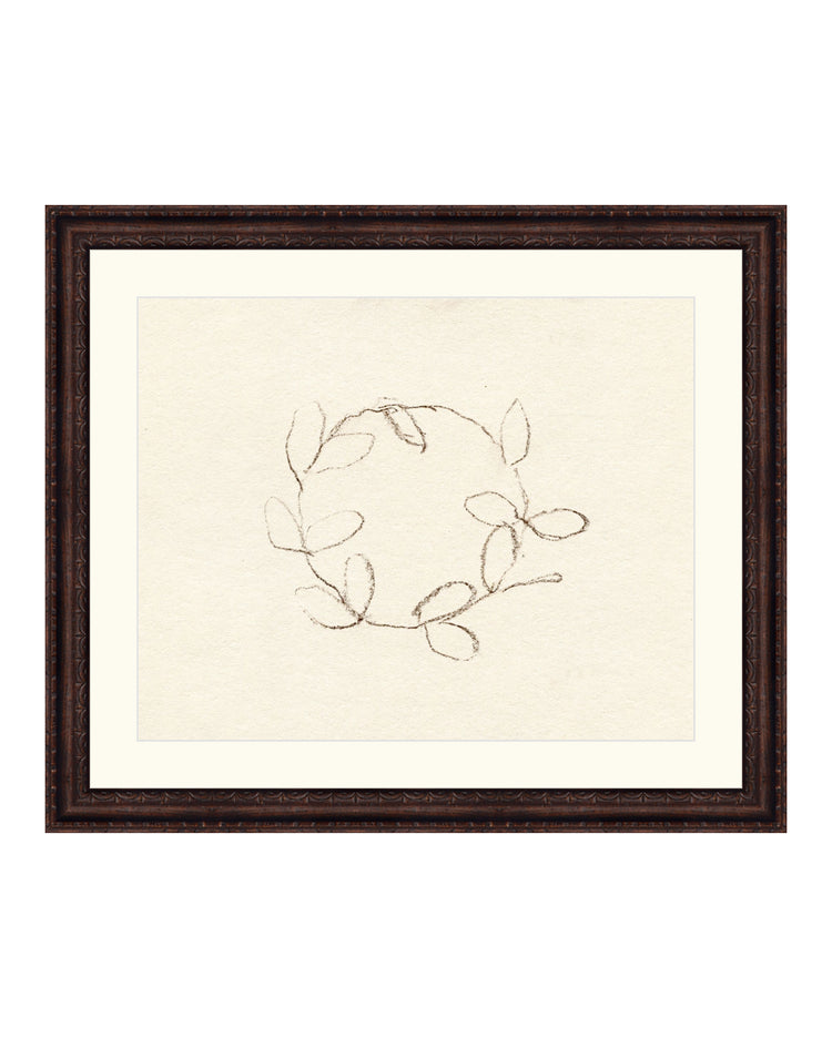 Holiday Wreath Drawing