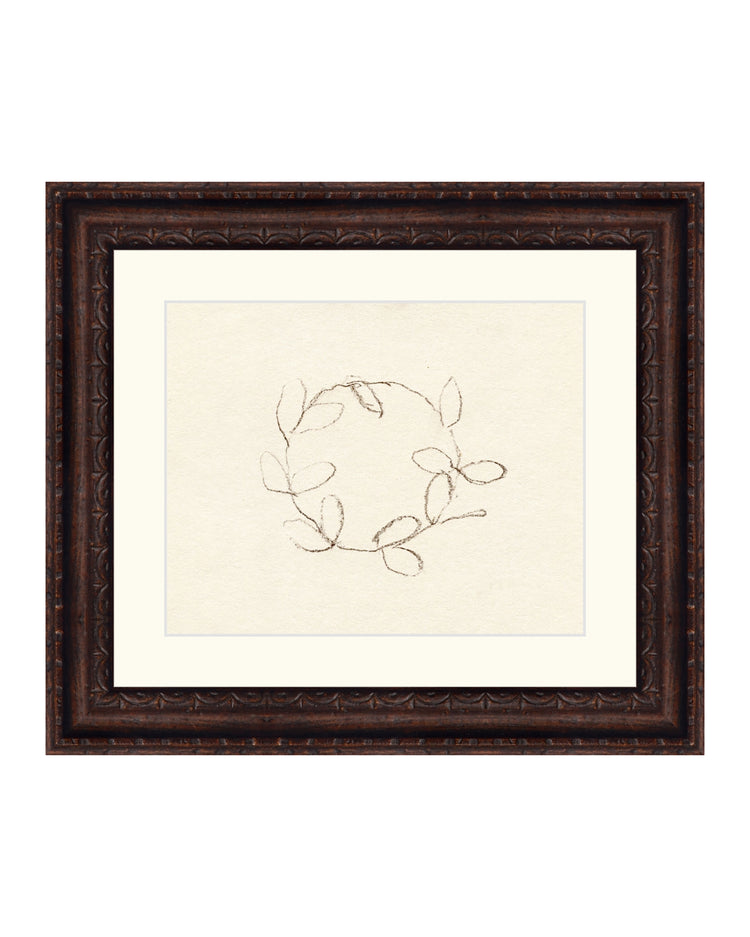 Holiday Wreath Drawing