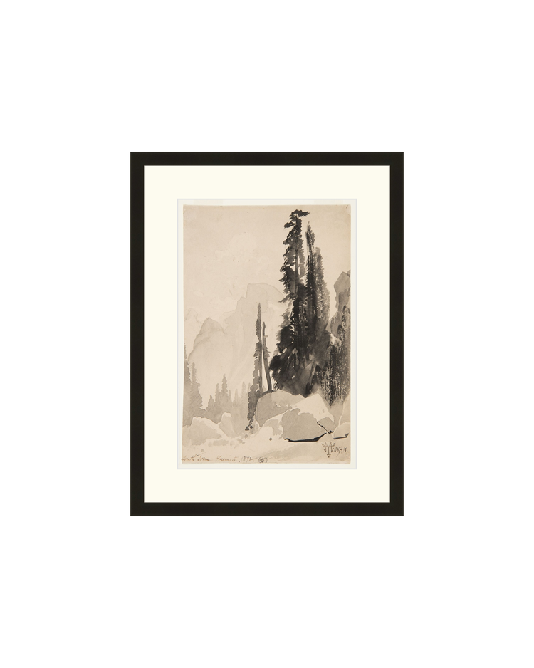 Antique Trees Drawing OAShop