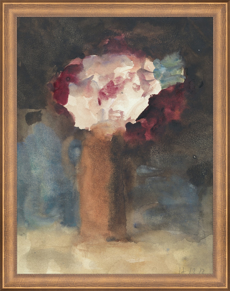 Framed Loose Flowers. Frame: Timeless Bronze. Paper: Rag Paper. Art Size: 13x10. Final Size: 14'' X 11''